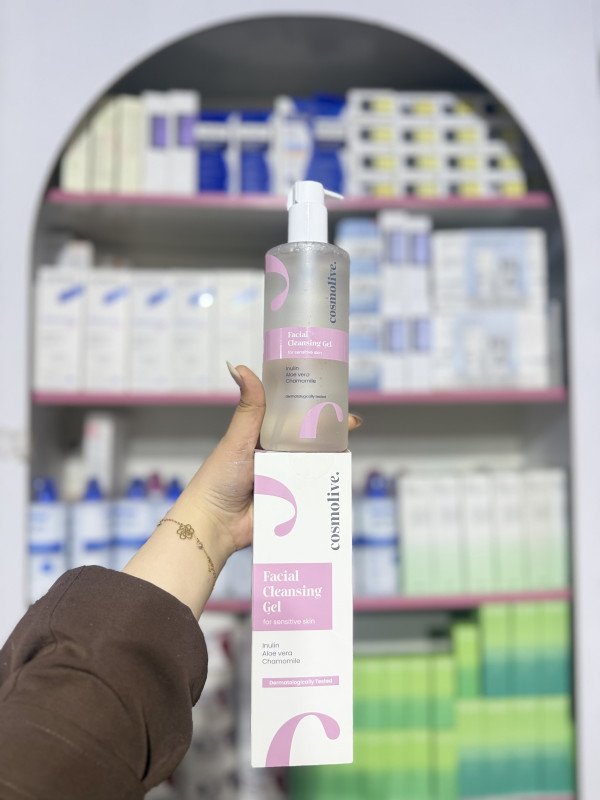 S Cosmolive Facial Cleansing Gel designed for sensitive skin