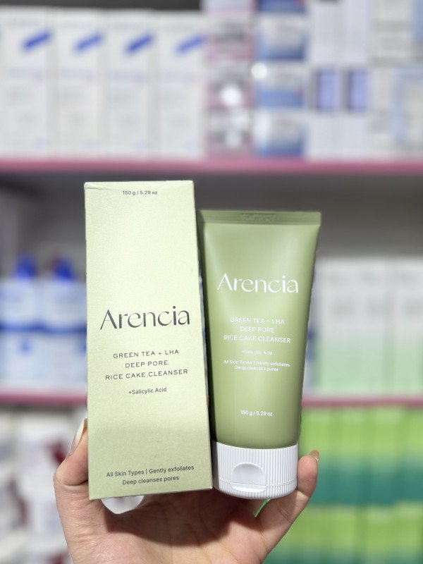 O Arencia Green Tea + LHA Deep Pore Rice Cake Cleanse