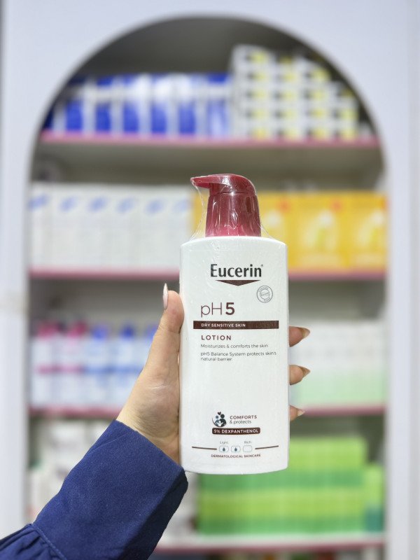 M Eucerin pH5 Lotion, a body moisturizer