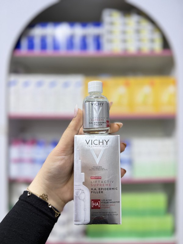 M VICHY LABORATOLRES Peausensible Hyp oalergunique Eau Volcanique de Vichy INNOVATION LIFTACTIV SUPREME H.A. EPIDERMIC FILLER