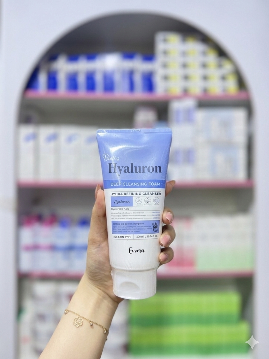 S Evvora Biotics Hyaluron Deep Cleansing Foam