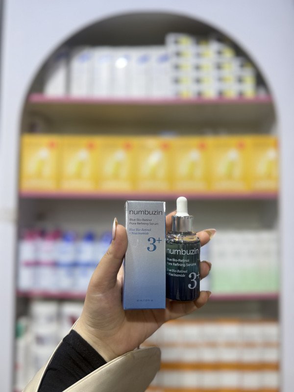 M Numbuzin No. 3 Blue Bio-Retinol Pore Refining Serum in a 30ml