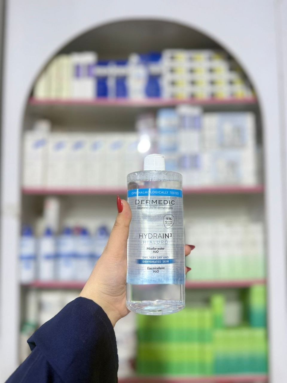 O Dermedic hydrain 3 hialuro micellar water H2O dry, very dry and dehydrated skin