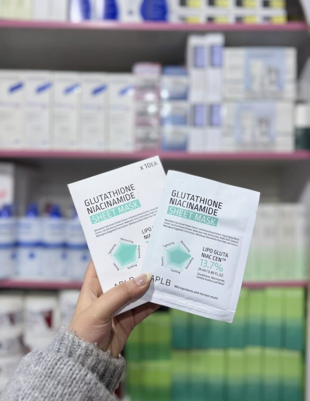 O APLB Glutathione Niacinamide Sheet Masks
