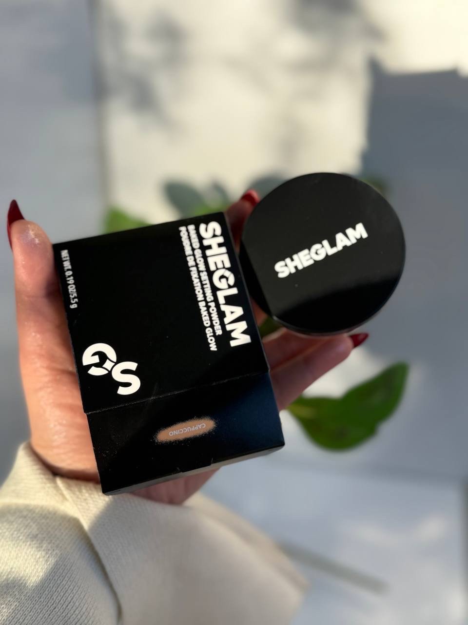 SHEGLAM Baked Glow Setting Powder in the shade Light Pink