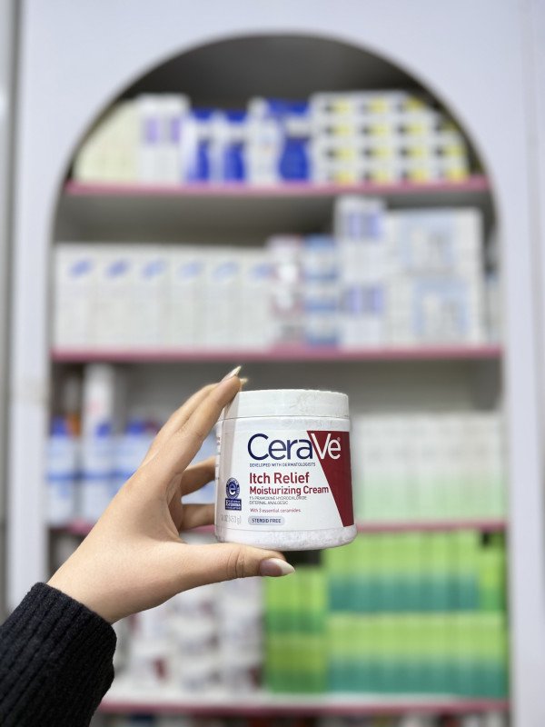 M CeraVe Itch Relief Moisturizing Cream.