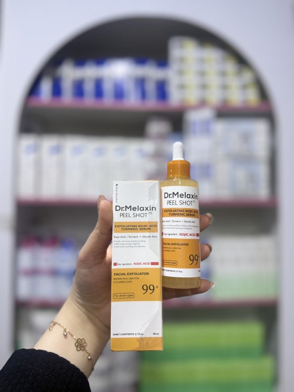 M Dr. Melaxin Peel Shot Kojic Acid Turmeric Serum is a facial exfoliator