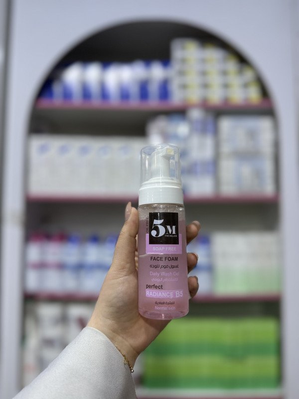 S 5M Five Million Soap Free Face Foam designed for cleansing