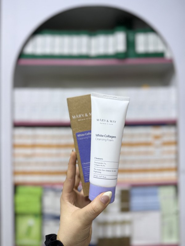O Mary & May White Collagen Cleansing Foam