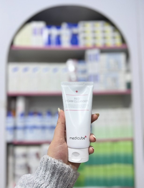 O Medicube Red Foam Cleanser.