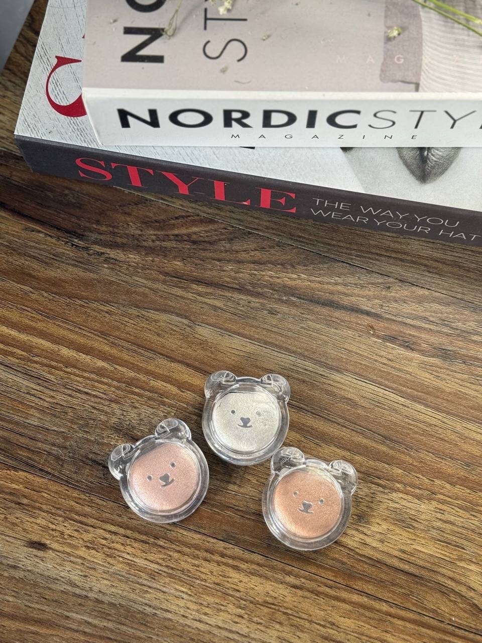 KUESICR Bear Diamond Glitter Highlighters, a gel-based face and body makeup