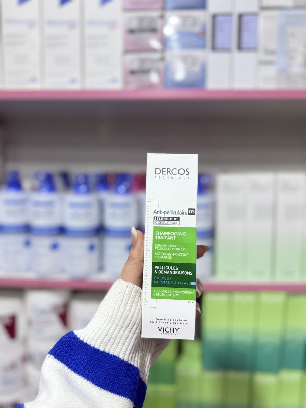 M Vichy Dercos Anti-Dandruff Advanced Action Shampoo for Normal to Oily Hair