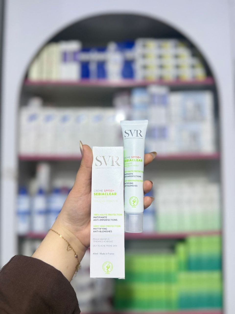 O SVR Sebiaclear Crème SPF50+ mattifying sunscreen