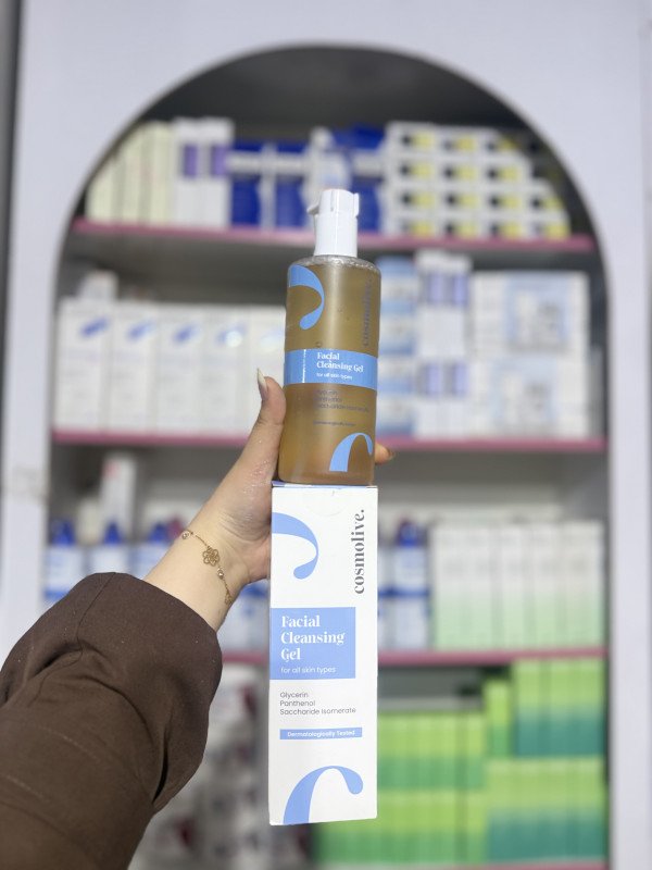 S Cosmolive Facial Cleansing Gel designed for all skin types