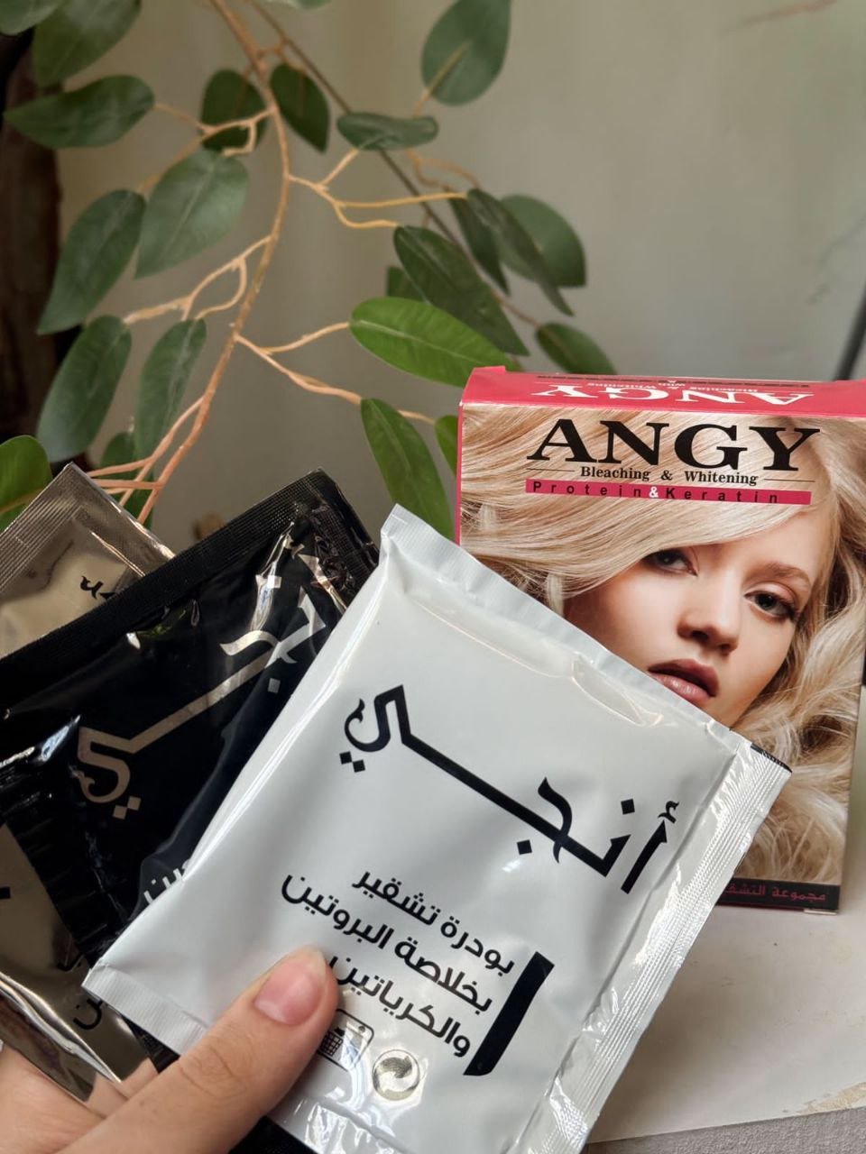 بودرة تشقير انجي بخلاصة البروتين