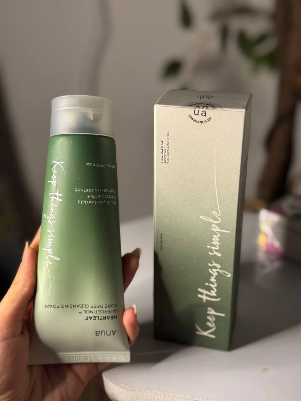 O Anua HEARTLEAF QUERCETINOL PORE DEEP CLEANSING FOAM