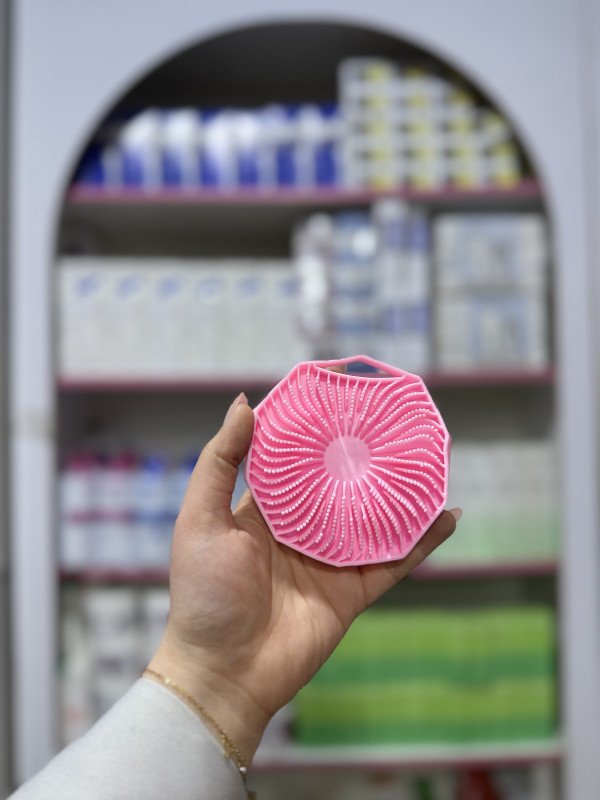 S ليفة كورية silicone body scrubber