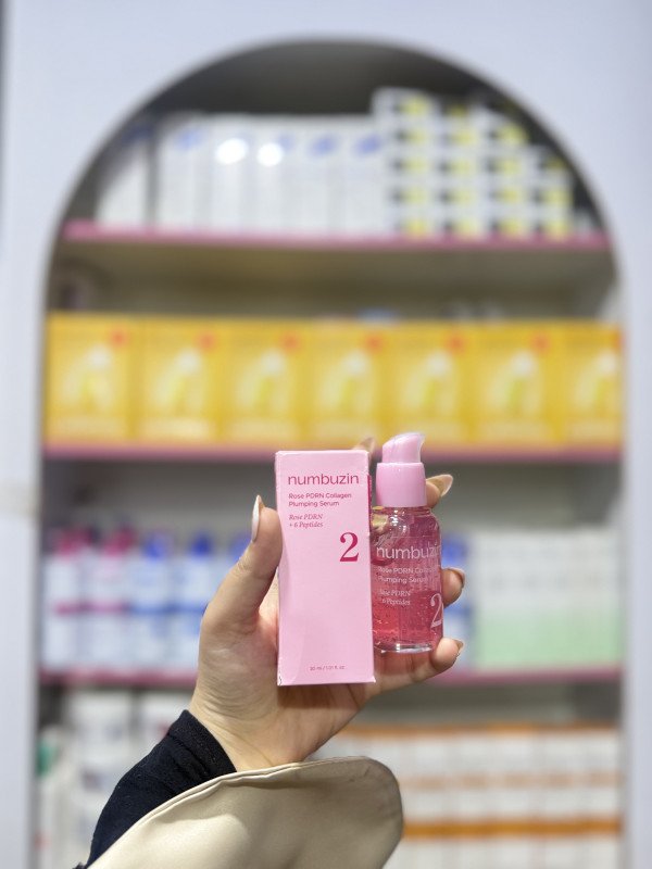 M Numbuzin No.2 Rose PDRN Collagen Plumping Serum in a 30ml