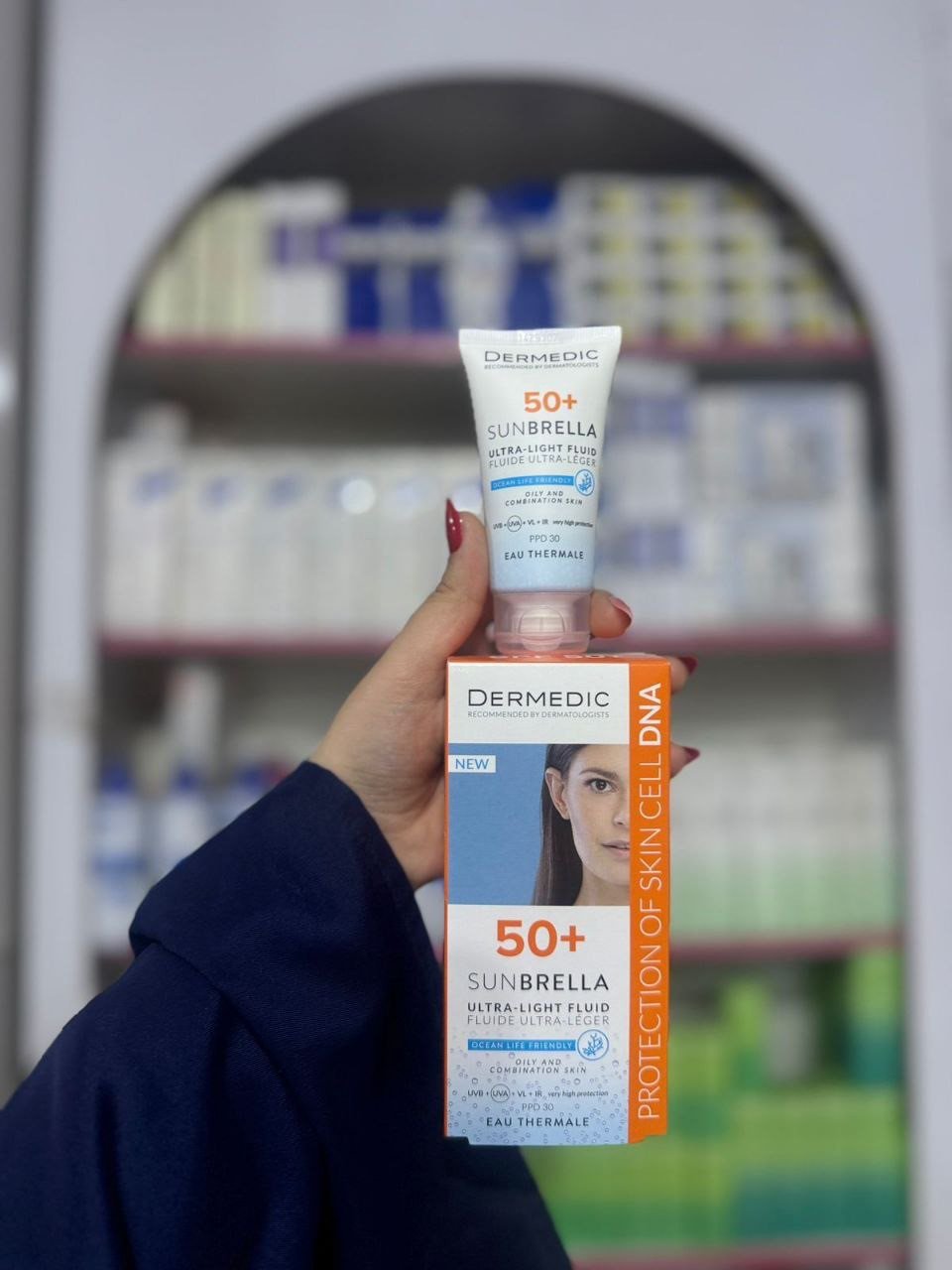 O Dermedic sunbrella ultra-light fluid oily and combination skin